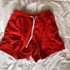 Red H&M Swim Shorts